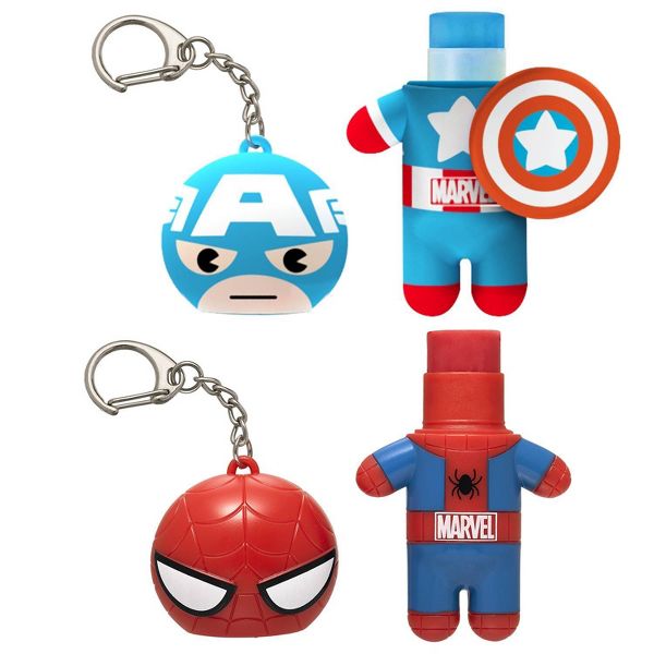 Lip Smacker Marvel Hero Lip Balm – Spider-Man /Captain America – 2pk