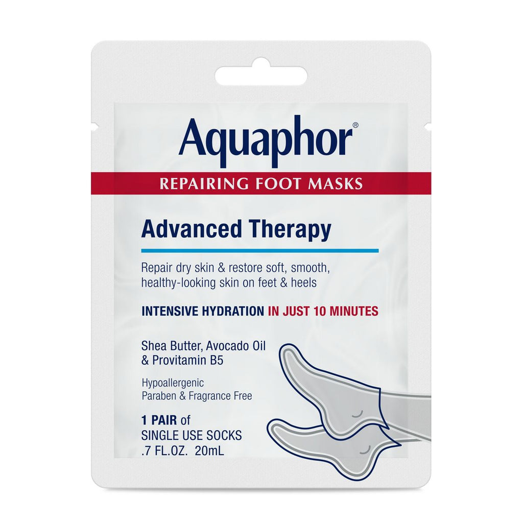 Aquaphor Advanced Therapy Repairing Foot Mask - 0.7 fl oz