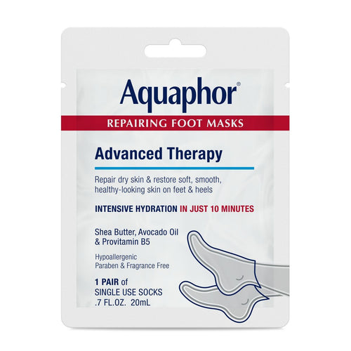 Aquaphor Advanced Therapy Repairing Foot Mask - 0.7 fl oz