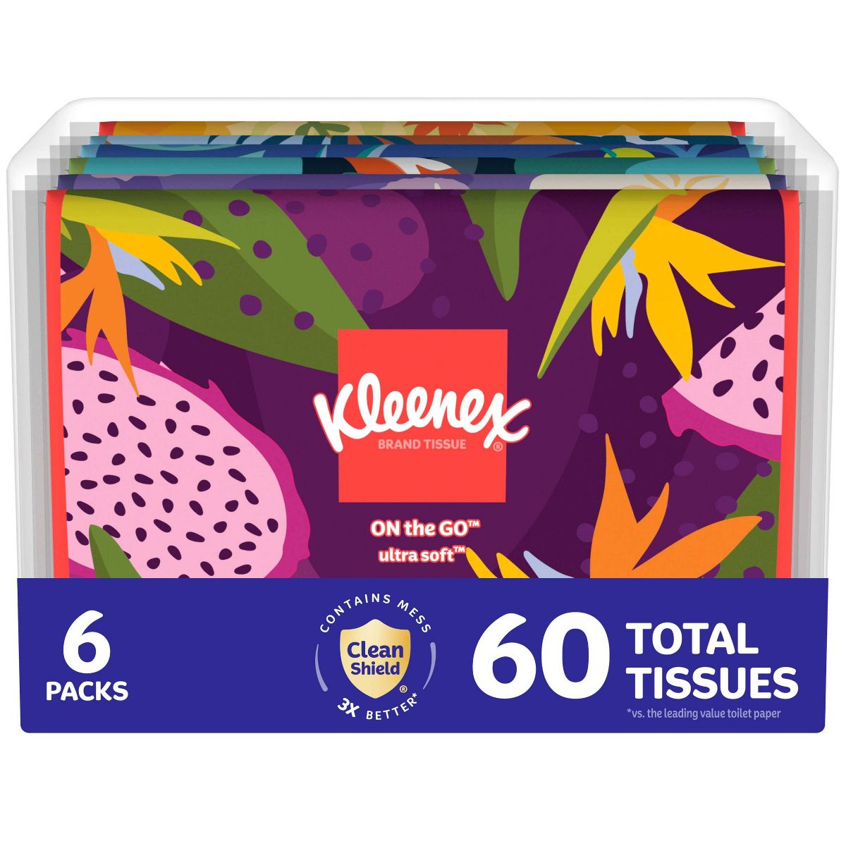 Kleenex On-the-Go 3-Ply Facial Tissue - 3pk/10ct