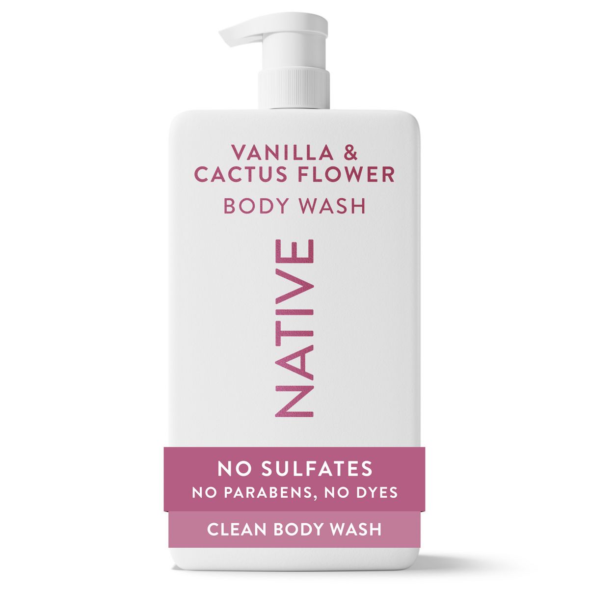 Native Body Wash - Vanilla & Cactus Flower - 18 fl oz