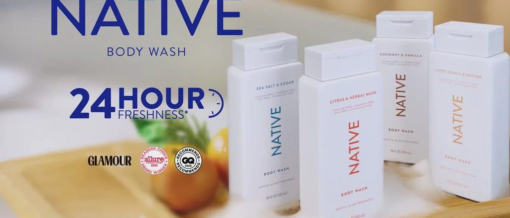 Native Body Wash - Vanilla & Cactus Flower - 18 fl oz