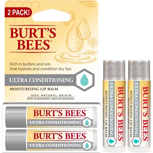 Burt's Bees Ultra Conditioning Moisturizing Lip Balms - 2pk/0.15oz