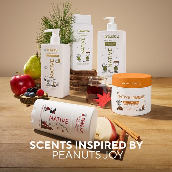 Native Fall Peanuts Collab Mini Body Wash - Maple Latte - 3 fl oz