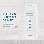 Native Body Wash for Men & Women - Sea Salt & Cedar - Sulfate Free - 18 fl oz