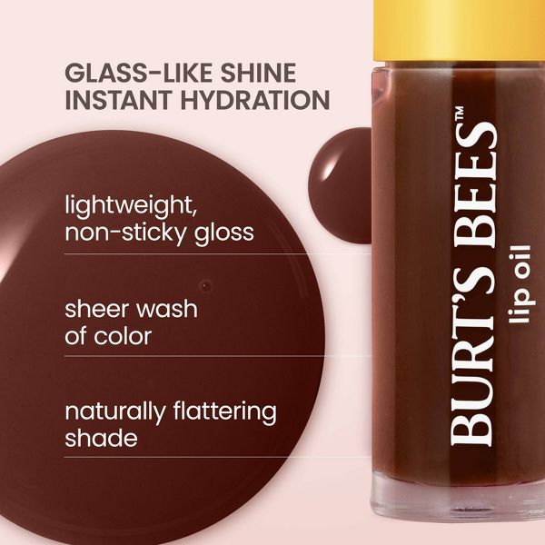 Burt's Bees Lip Oil - Clear Day - 0.15 fl oz