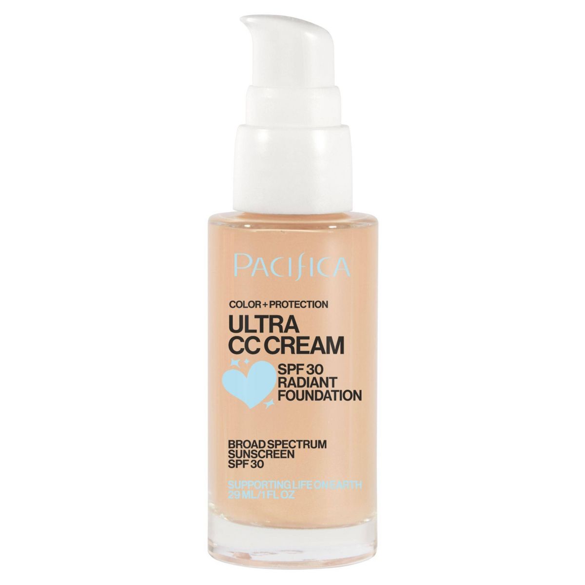Pacifica Ultra CC Cream Radiant Foundation - Natural/Medium - 1 fl oz