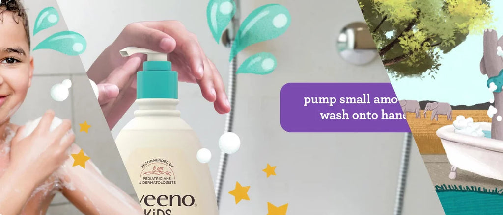 Aveeno Kids Sensitive Skin Face & Body Wash With Oat Extract, Gently Washes Without Drying - 18 fl oz