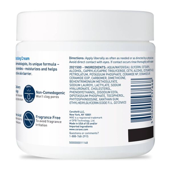 CeraVe Moisturizing Face & Body Cream for Normal to Dry Skin - 12 fl oz