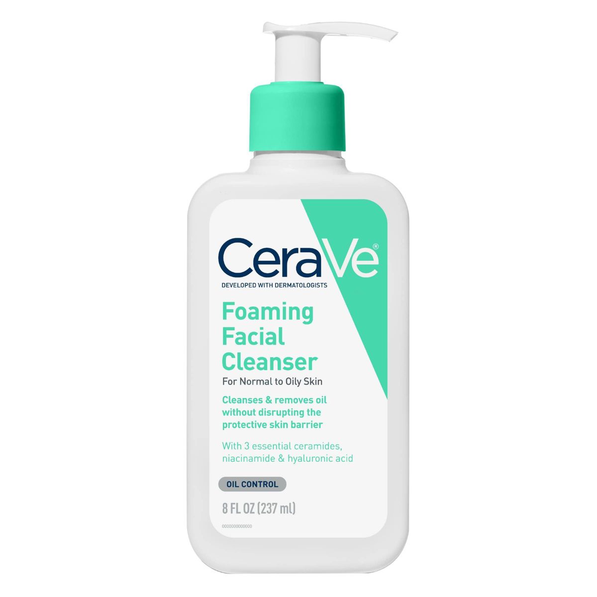 CeraVe Foaming Face Wash with Hyaluronic Acid and Niacinamide for Oily Skin - 12 fl oz