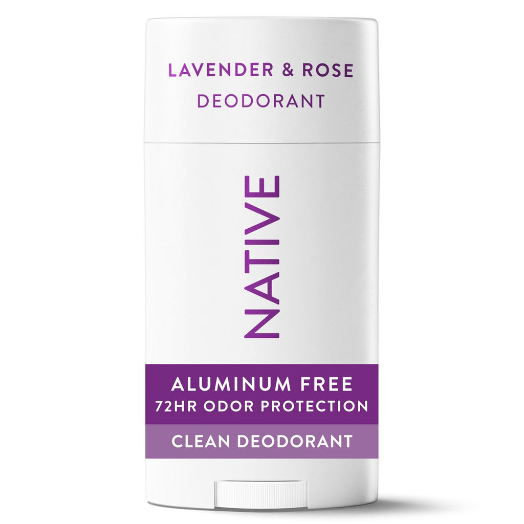 Native Solid Deodorant for Women & Men - Lavender & Rose - Aluminum-Free 2.65oz