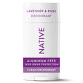 Native Solid Deodorant for Women & Men - Lavender & Rose - Aluminum-Free 2.65oz