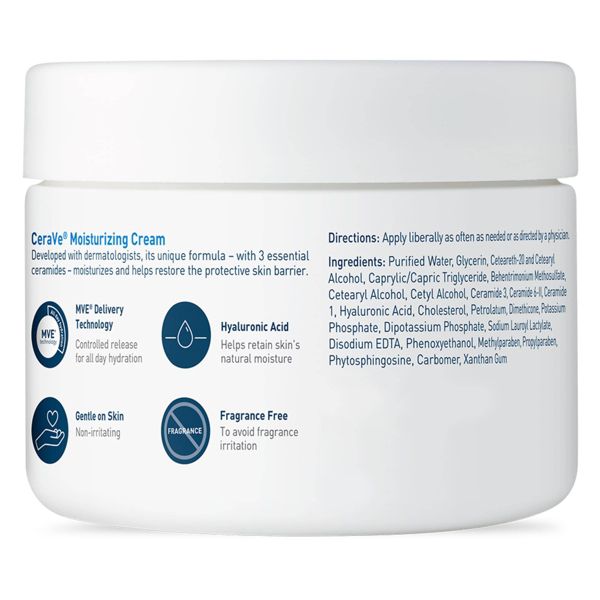 CeraVe Moisturizing Face & Body Cream for Normal to Dry Skin - 12 fl oz
