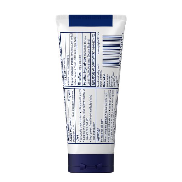 Aquaphor Healing Ointment Skin Protectant and Moisturizer for Dry and Cracked Skin Unscented - 1.75oz
