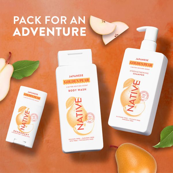 Native Limited Edition Global Flavors Aluminum-Free and Residue-Free Deodorant - Japanese Golden Pear - 2.65 fl oz