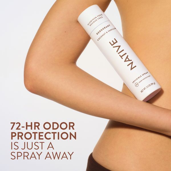 Native Spray Deodorant for Women & Men - Coconut & Vanilla - Aluminum-Free 3.5oz