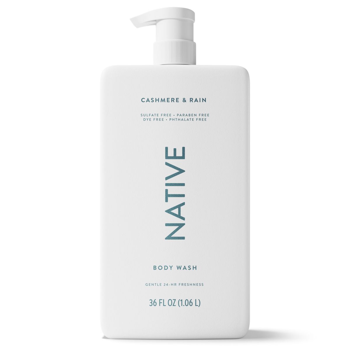 Native Body Wash for Women & Men - Cashmere & Rain - Sulfate Free - 18 fl oz