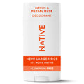 Native Men's Solid Deodorant - Citrus & Herbal Musk - 3.1 oz