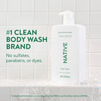 Native Body Wash for Men & Women - Eucalyptus & Mint - Sulfate Free with Pump - 36 fl oz