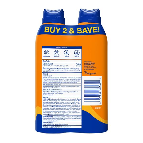Banana Boat Ultra Sport Clear Sunscreen Spray - SPF 30 - 12oz/2pk
