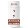 Native Solid Deodorant for Women & Men - Coconut & Vanilla - Aluminum-Free 2.65oz