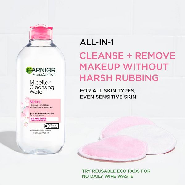 Garnier Micellar Water Hydrating Facial Cleanser & Makeup Remover - Basic Cleansing - 13.5 fl oz