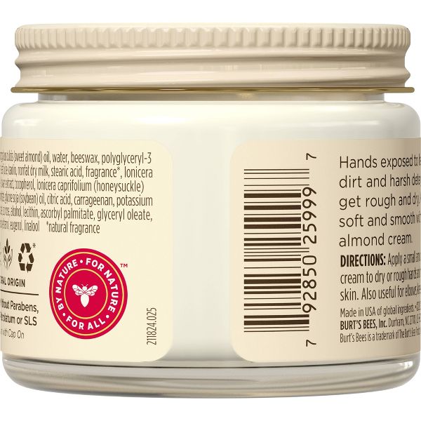 Burt's Bees Almond & Milk Hand Cream - 2oz