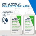 CeraVe Hydrating Cream-to-Foam Face Wash with Hyaluronic Acid for Normal to Dry Skin - 12 fl oz