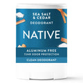 Native Mini Solid Deodorant - Travel Size - Sea Salt & Cedar - 0.5oz