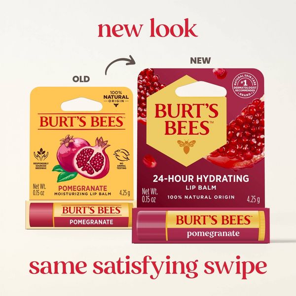 Burt's Bees Lip Balm - Pomegranate - 0.15oz