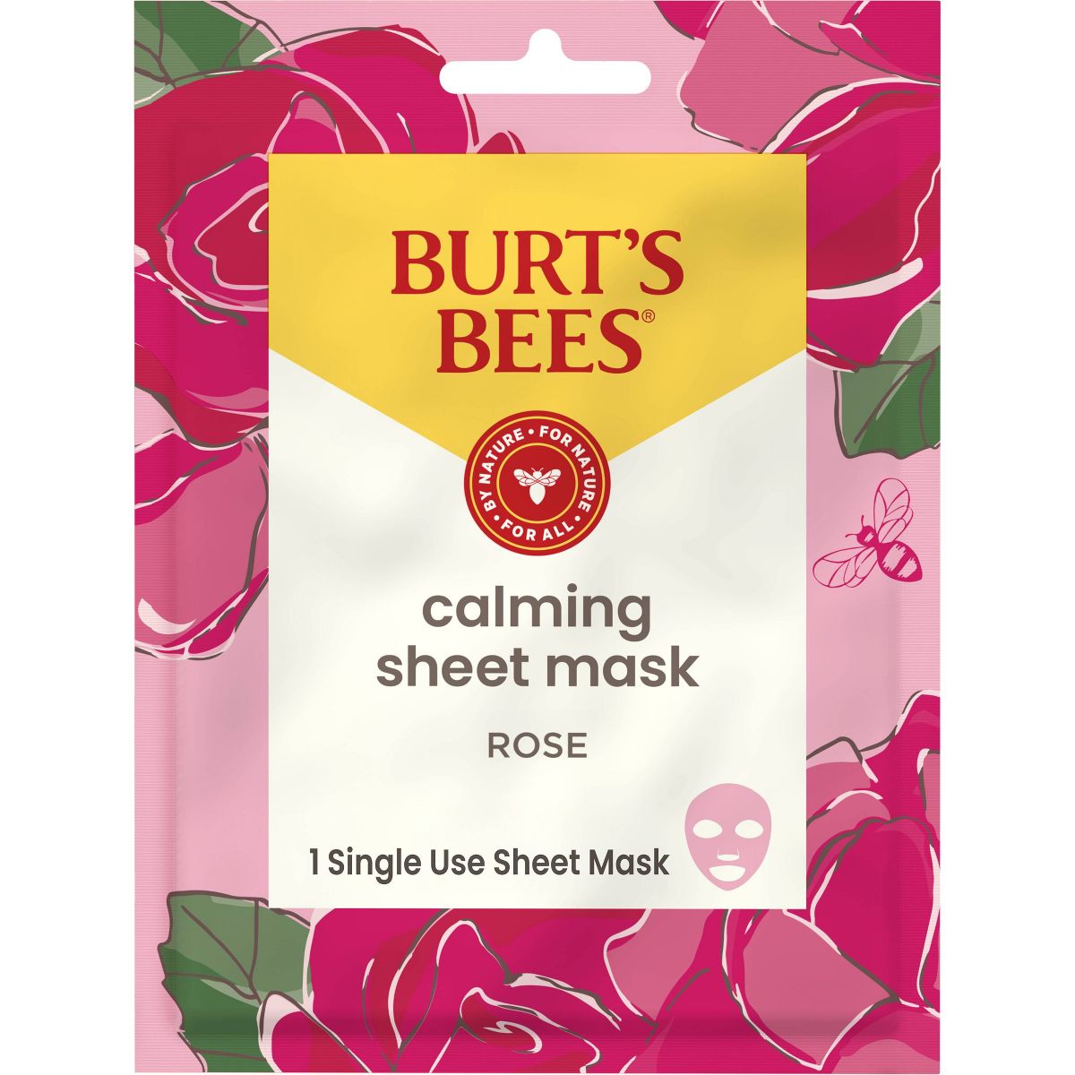 Burt's Bees Calming Face Sheet Mask - Rose
