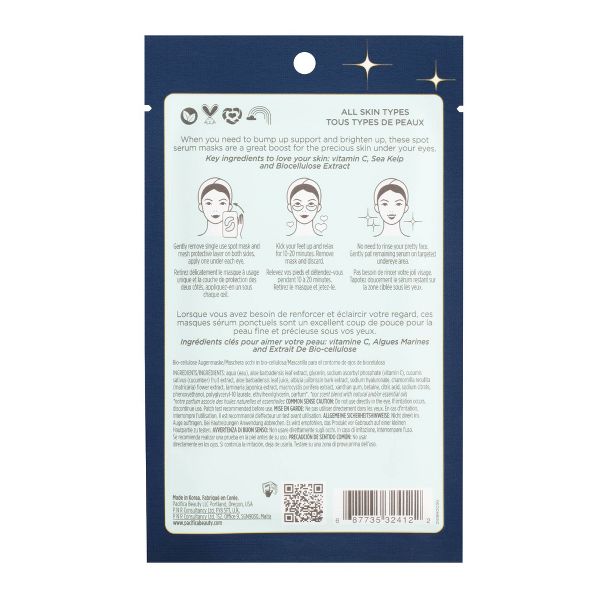Pacifica Eye Bright Undereye Vitamin C Spot Serum Mask - 0.23 fl oz