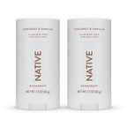 Native Men's & Women's Twin Pack Deodorants - Aluminum-Free - Coconut & Vanilla - 4.6oz/2ct