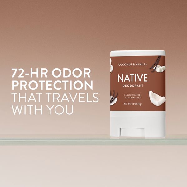 Native Aluminum Free Travel Size Mini Deodorant - Coconut & Vanilla - 0.5oz