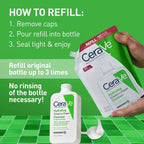 CeraVe Hydrating Cream-to-Foam Face Wash with Hyaluronic Acid for Normal to Dry Skin - 12 fl oz