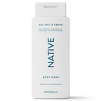 Native Body Wash for Men & Women - Sea Salt & Cedar - Sulfate Free - 18 fl oz