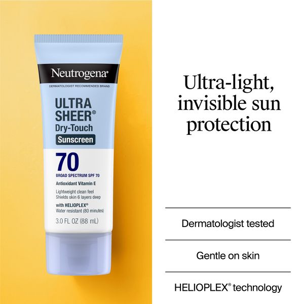 Neutrogena Ultra Sheer Dry Touch Sunscreen Lotion, SPF 70 - 3 fl oz