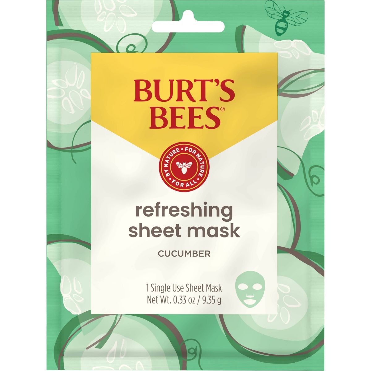 Burt's Bees Refreshing Face Sheet Mask - Cucumber