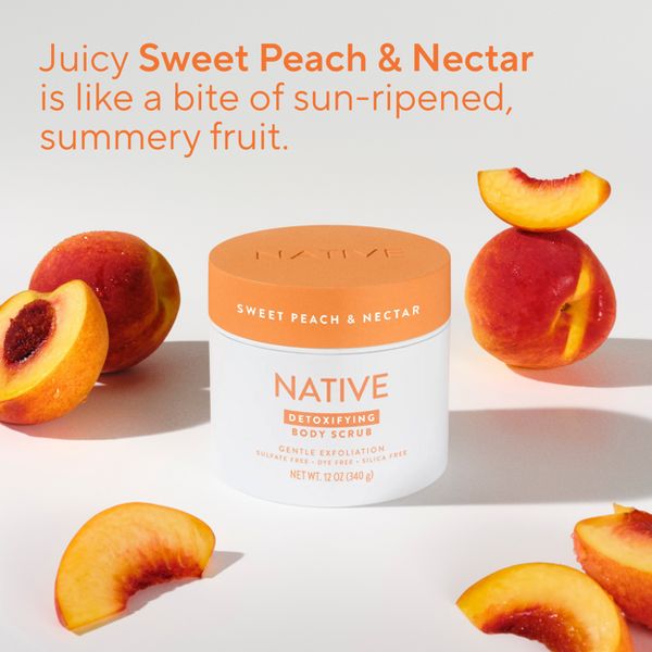 Native Sweet Peach & Nectar Scrub - 12oz