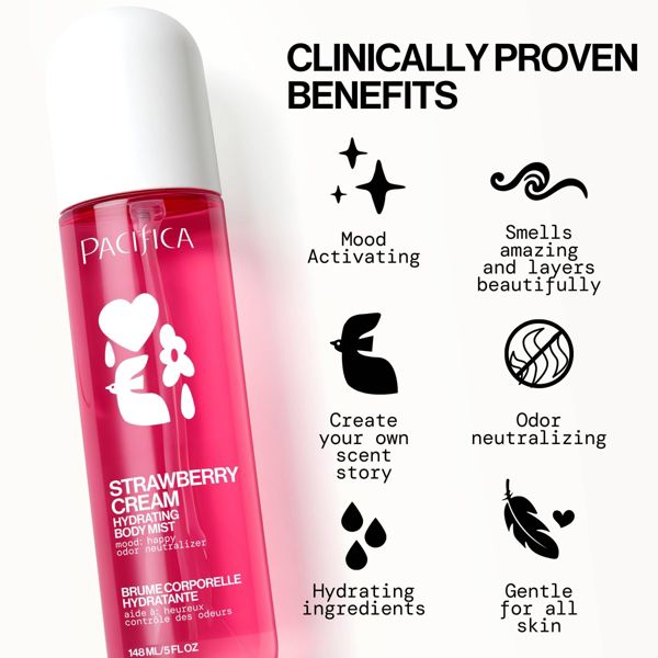 Pacifica Body Mist - Strawberry Cream - 5 fl oz