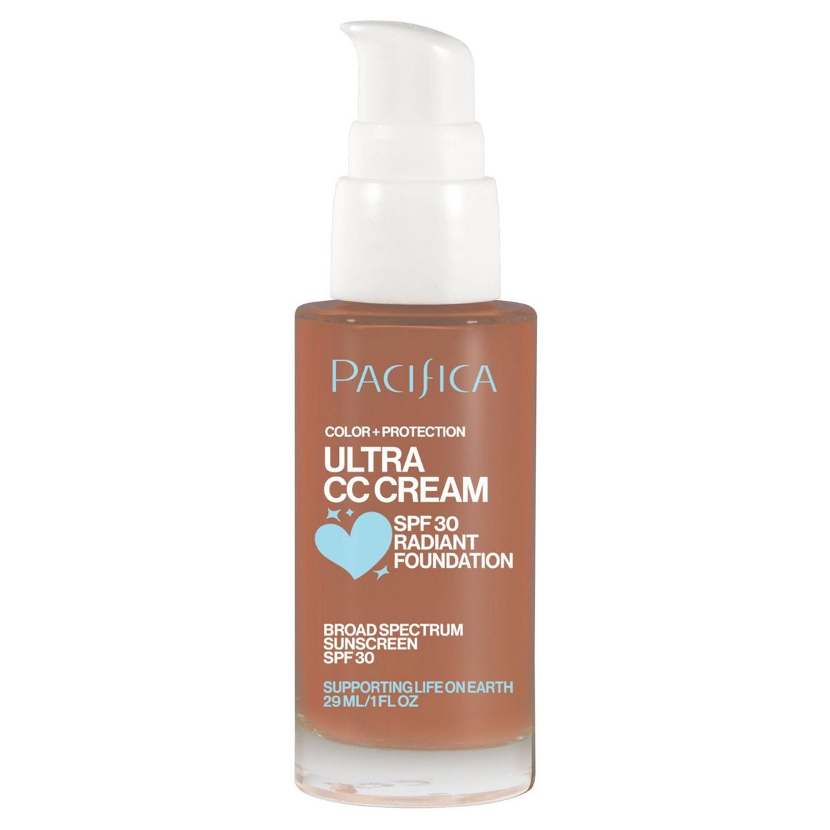 Pacifica Ultra CC Cream Radiant Foundation - Natural/Medium - 1 fl oz