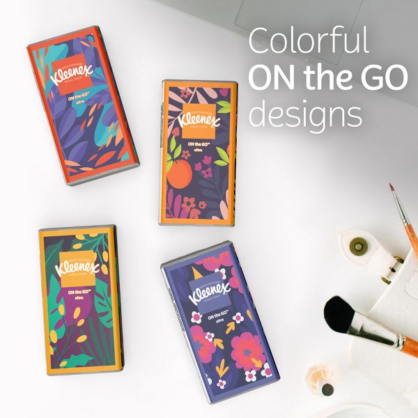 Kleenex On-the-Go 3-Ply Facial Tissue - 3pk/10ct