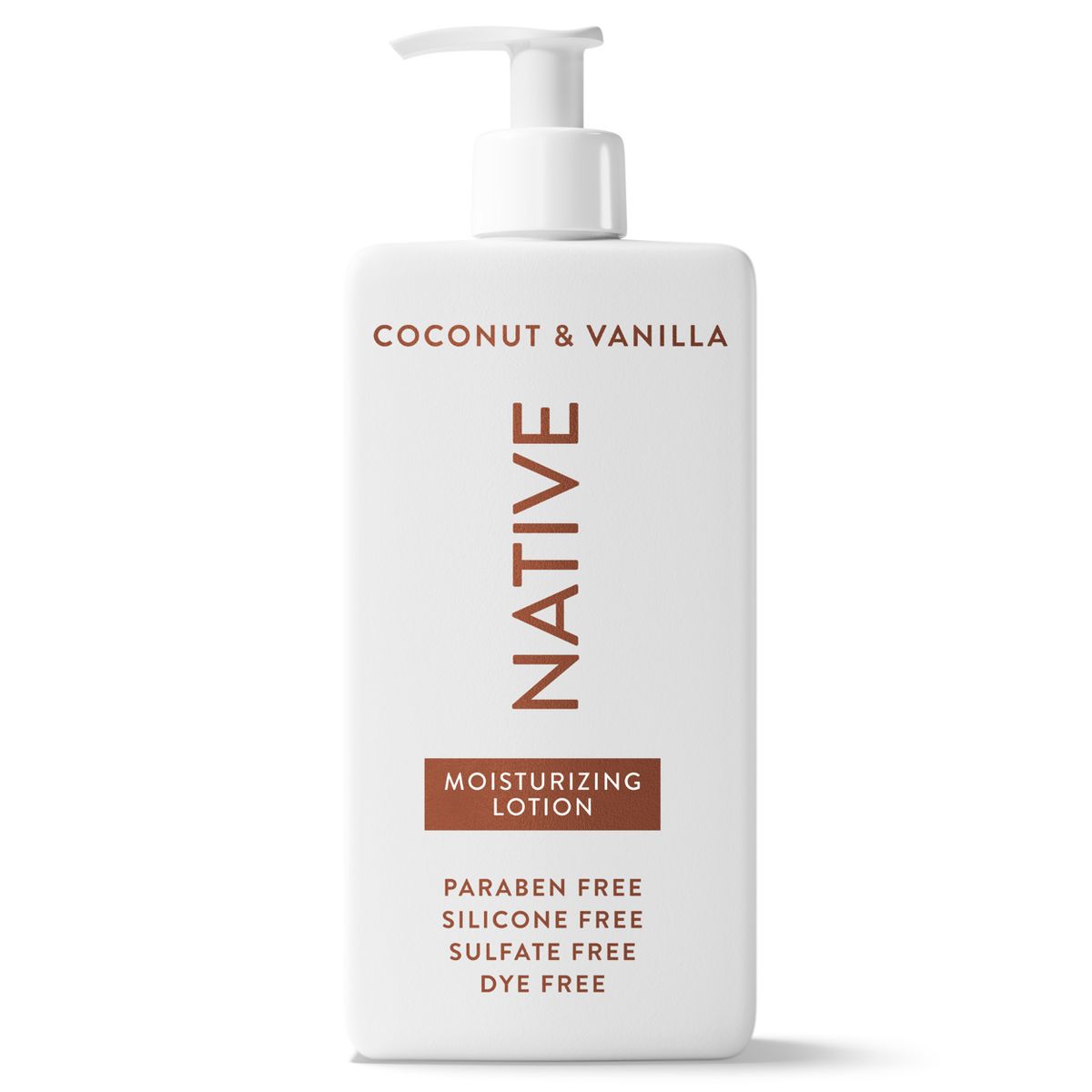 Native Body Lotion Pump - Coconut & Vanilla - 16.5 fl oz