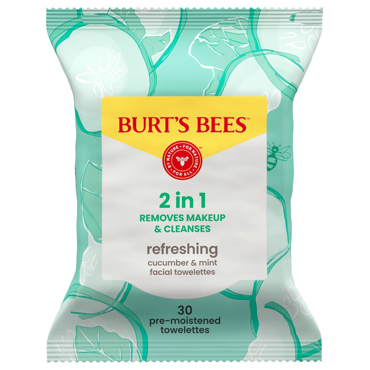 Burt's Bees Facial Cleansing Towelettes Micellar Makeup Remover Wipes - Coconut & Lotus - 30ct