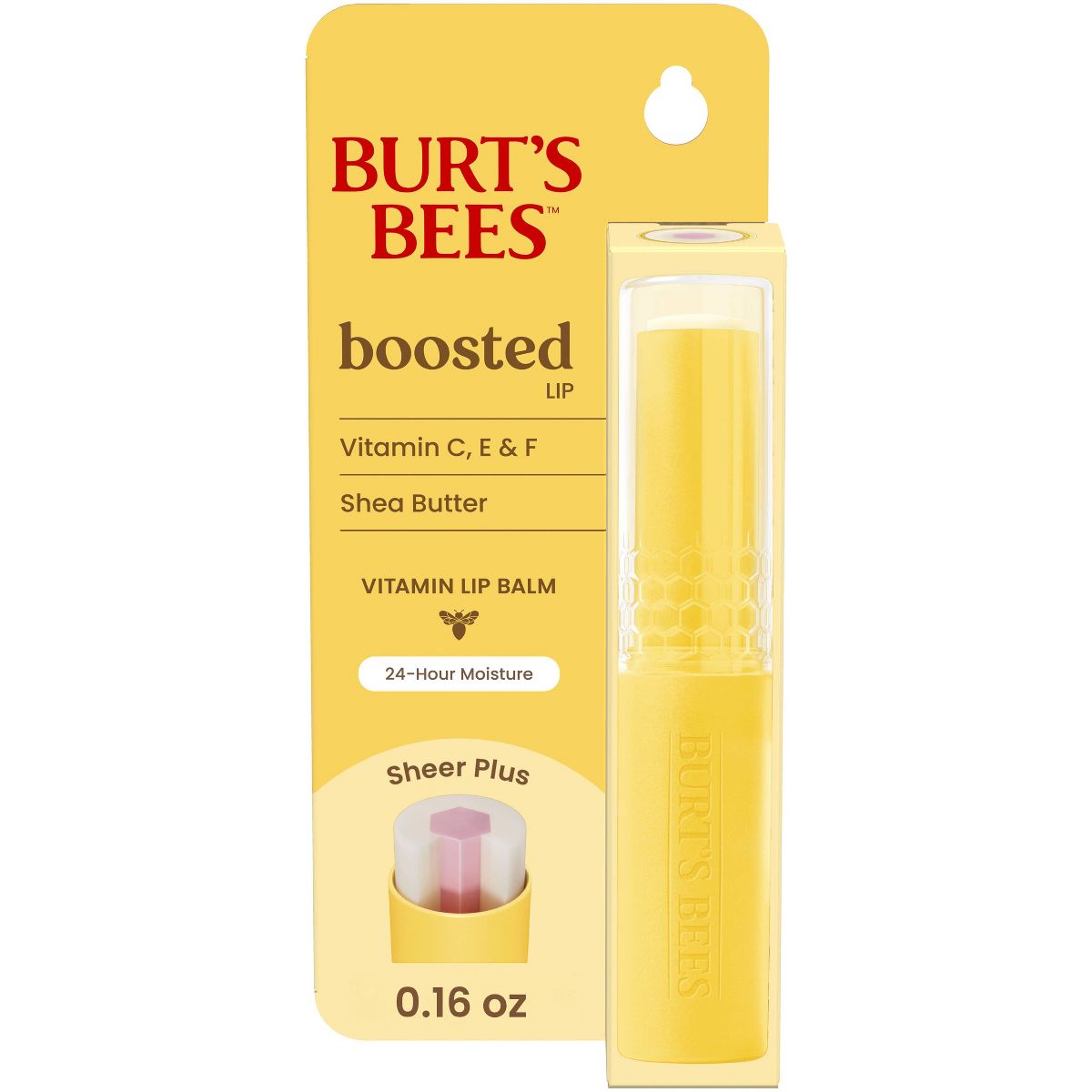 Burt's Bees Boosted Lip Balm - Cheeky Cherry - 0.16oz