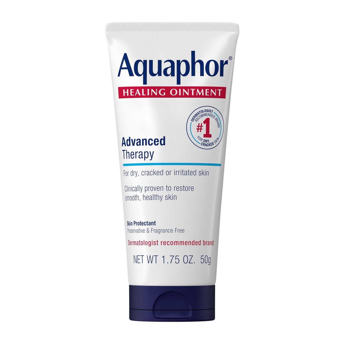 Aquaphor Healing Ointment Skin Protectant and Moisturizer for Dry and Cracked Skin Unscented - 1.75oz