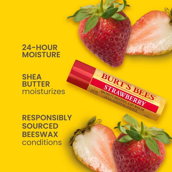 Burt's Bees Lip Balm - Strawberry - 0.15oz
