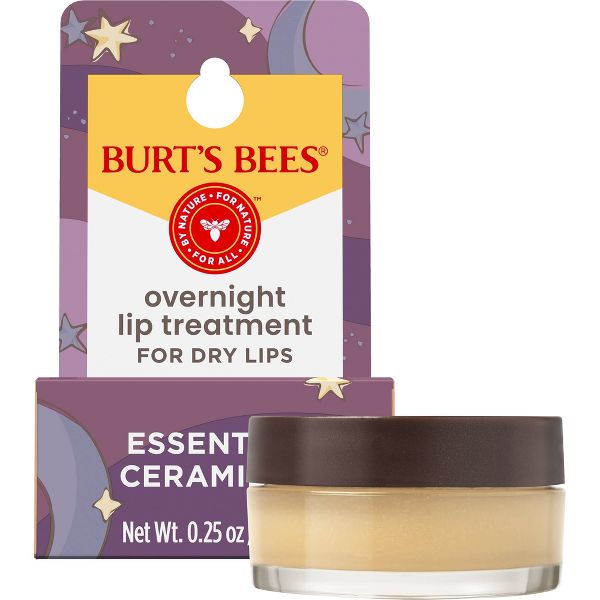Burt's Bees Natural Overnight Intensive Lip Treatment - Ultra-Conditioning Lip Mask - 0.25oz