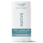 Native Men's Invisible Solid Deodorant - Cashmere & Rain - 3.1oz