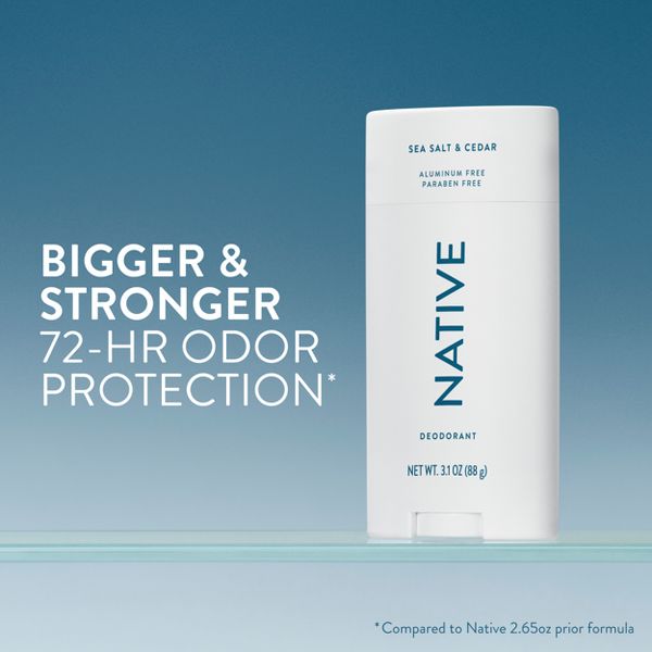 Native Men's Deodorant - Sea Salt & Cedar - 3.1oz